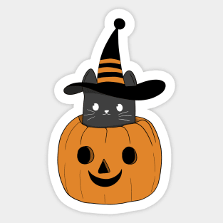 Cute Halloween Cat Sticker